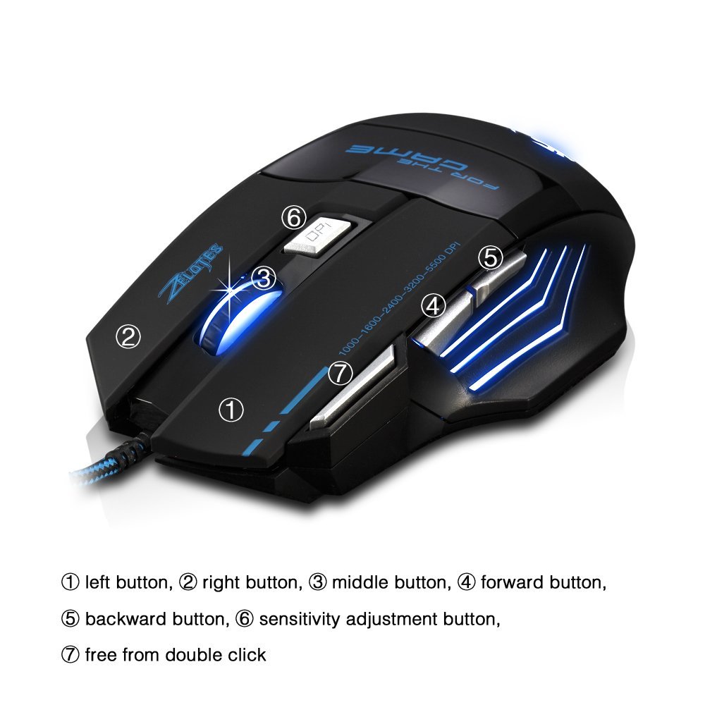 change zelotes c12 mouse side buttons to regular mouse buttons