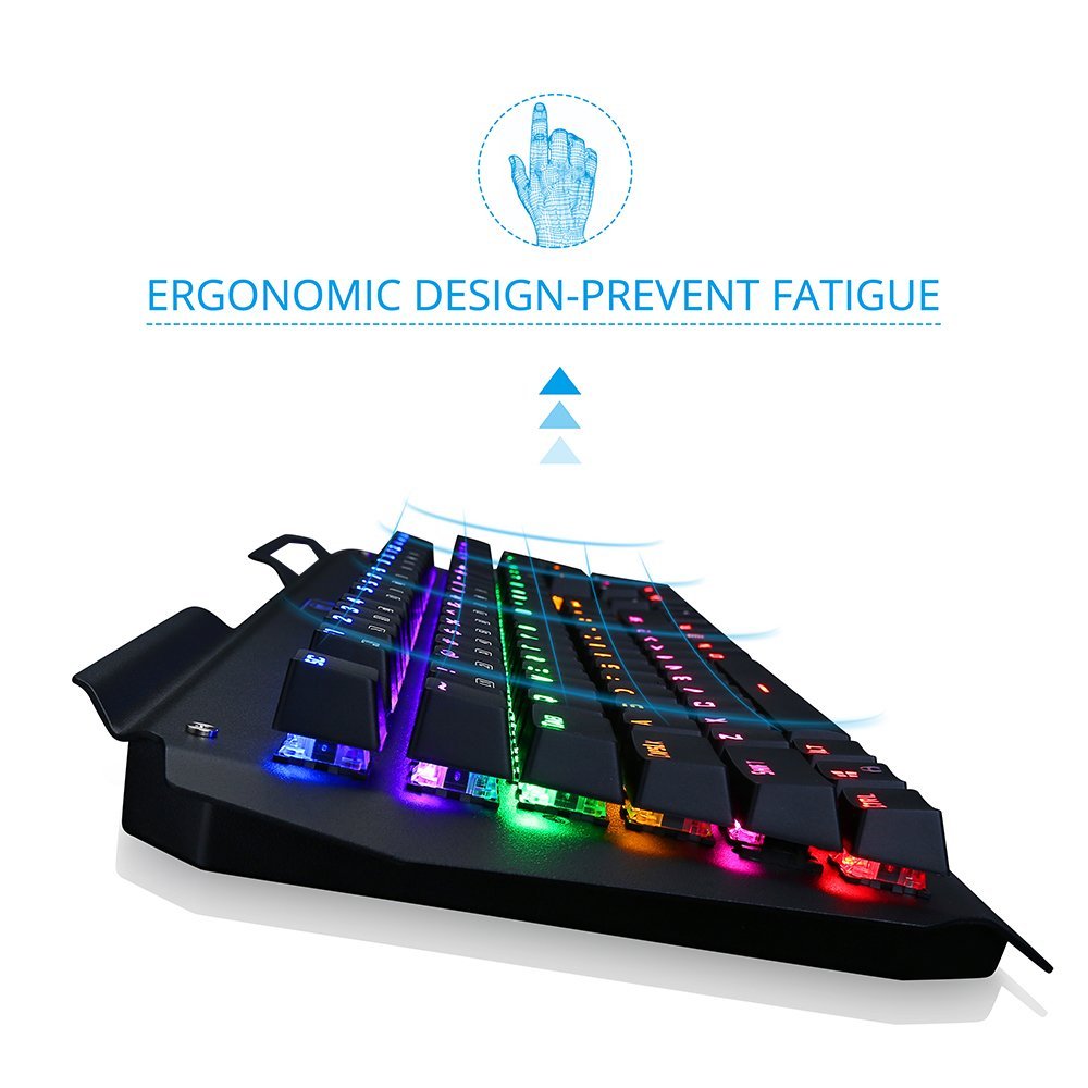 ergonomic mechanical gaming keyboard