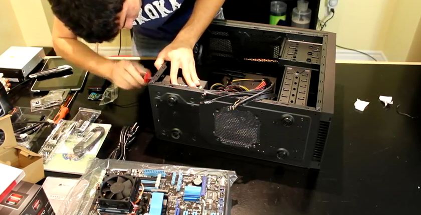 building a pc on a surface