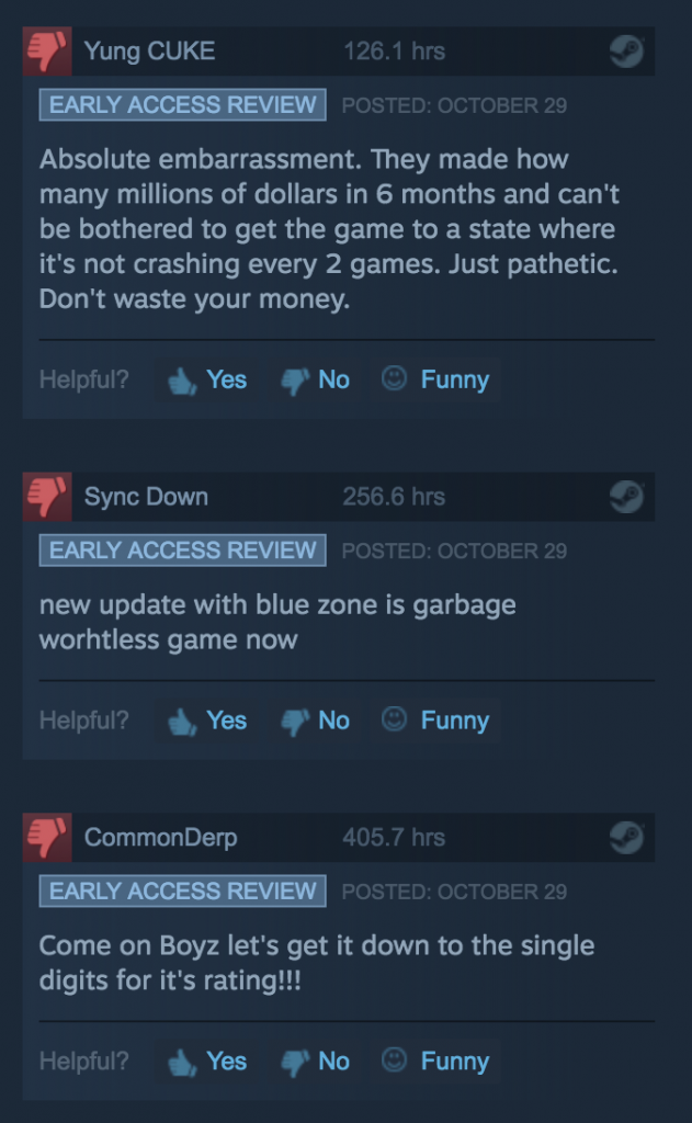 steam review system
