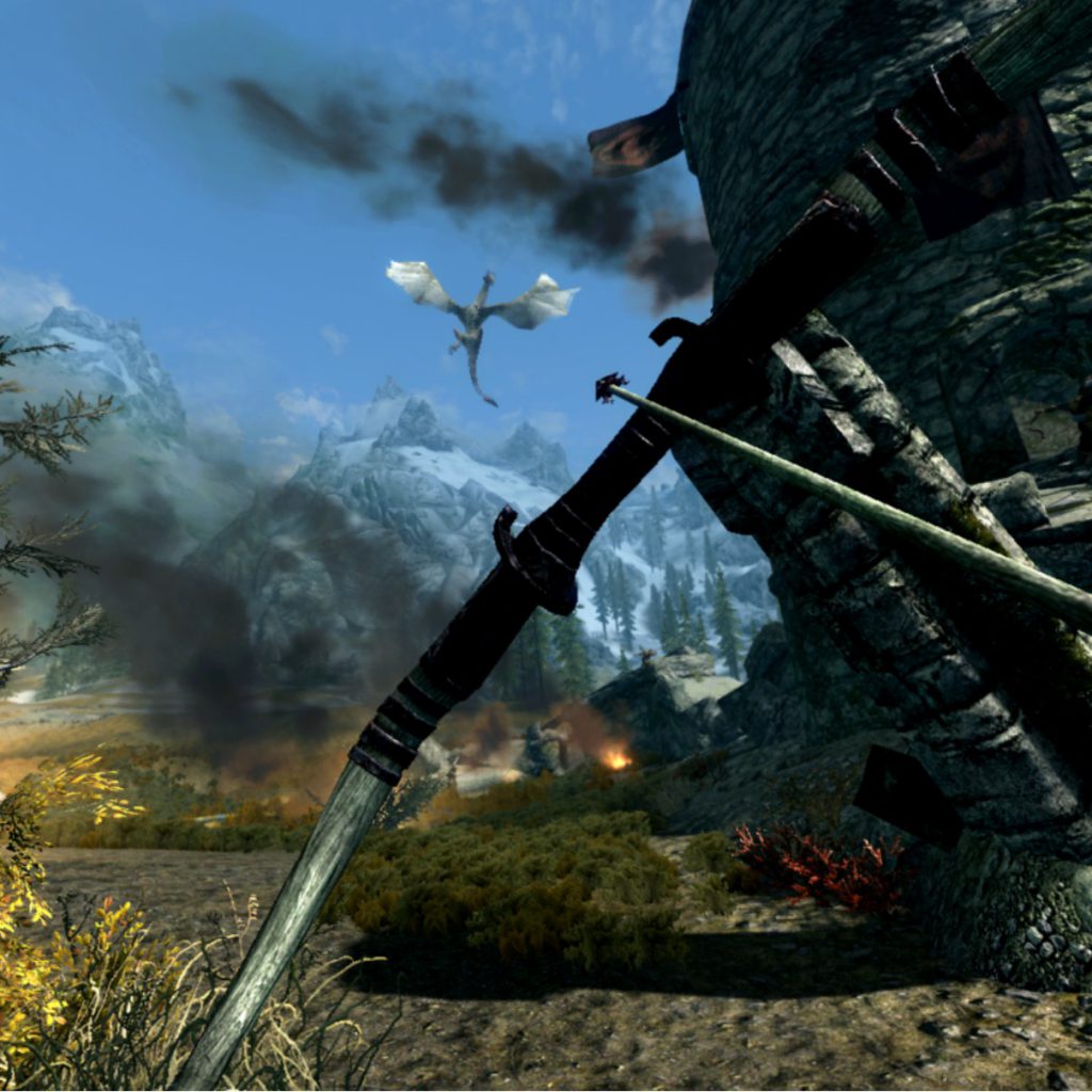 dragons in skyrim vr