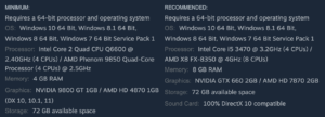 Grand Theft Auto V System Requirements