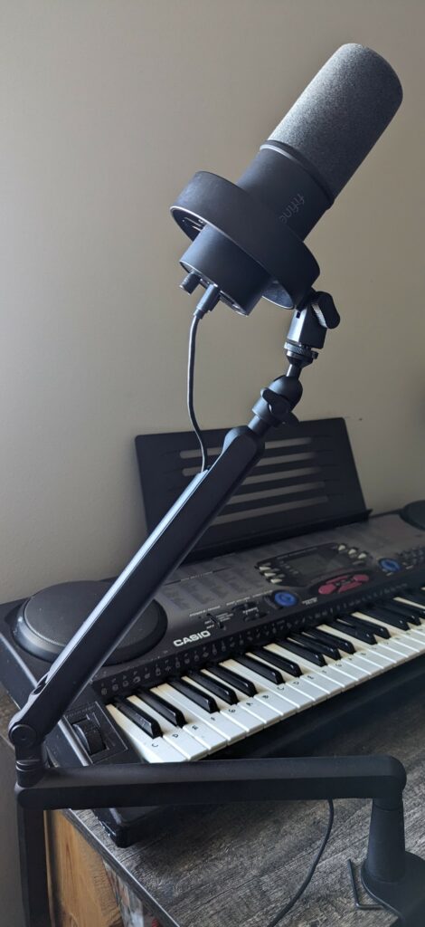 K688 Mic Mounted on the BM88 Boom Arm